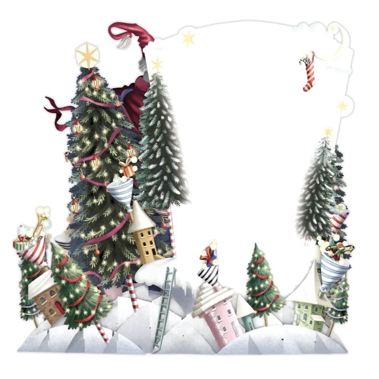 Julklappsutdelning (6 kort med kuvert)