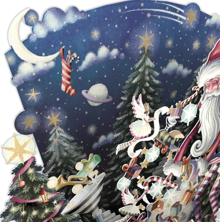 Julklappsutdelning (6 kort med kuvert)