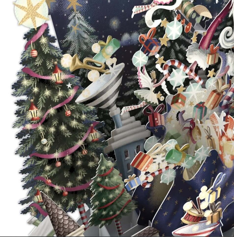 Julklappsutdelning (6 kort med kuvert)