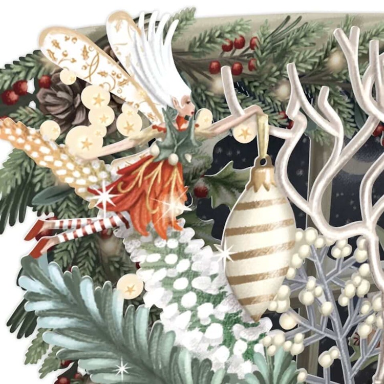 Julens blommor (6 kort med kuvert)