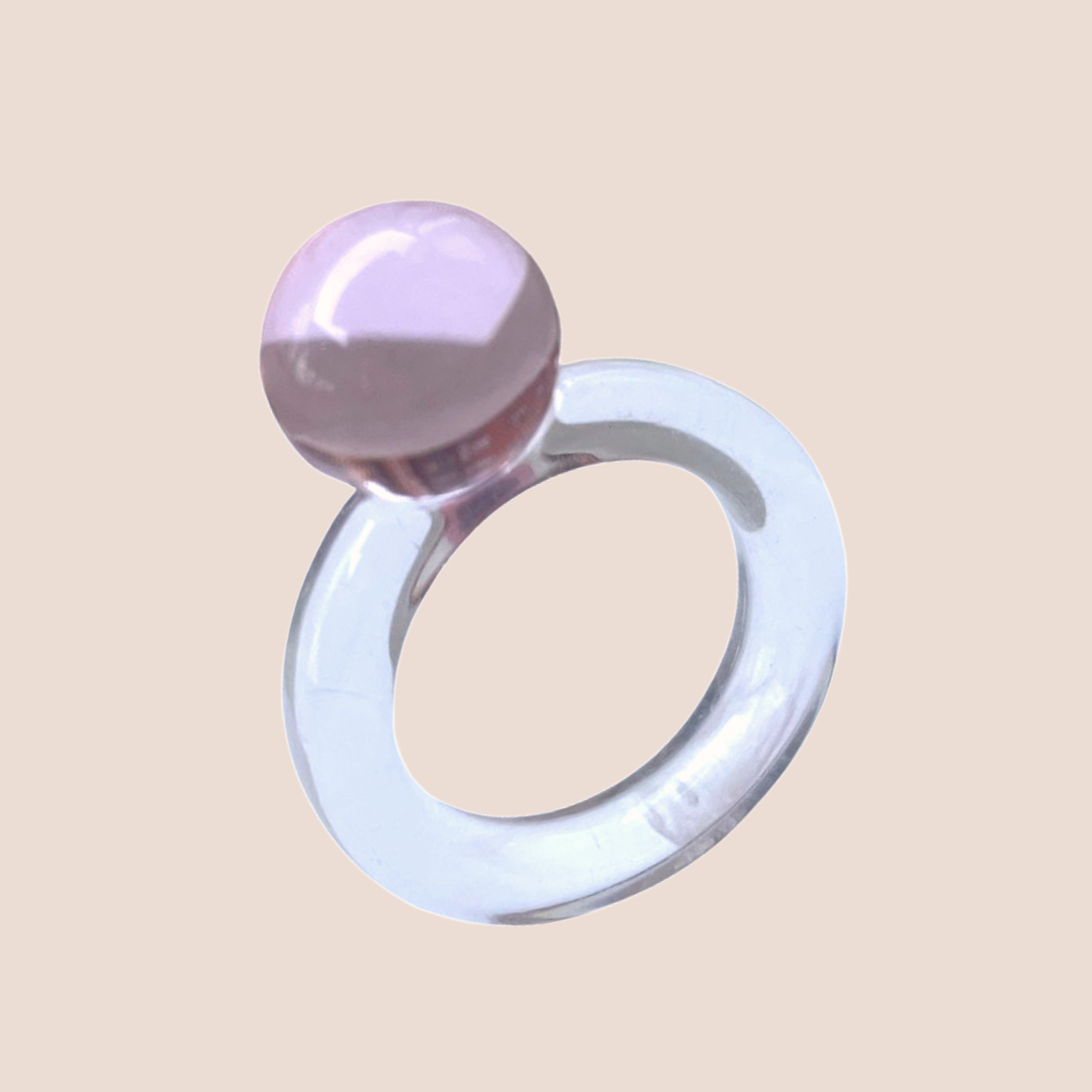 Stor rosa plastring från BOB-C smyckesbutik online
