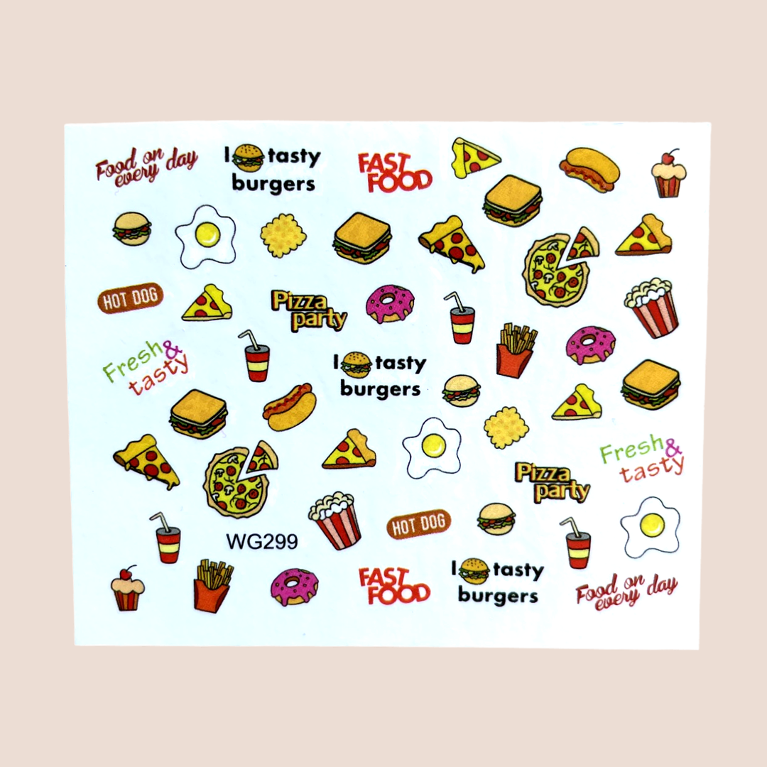 Foodtruck Nagelstickers