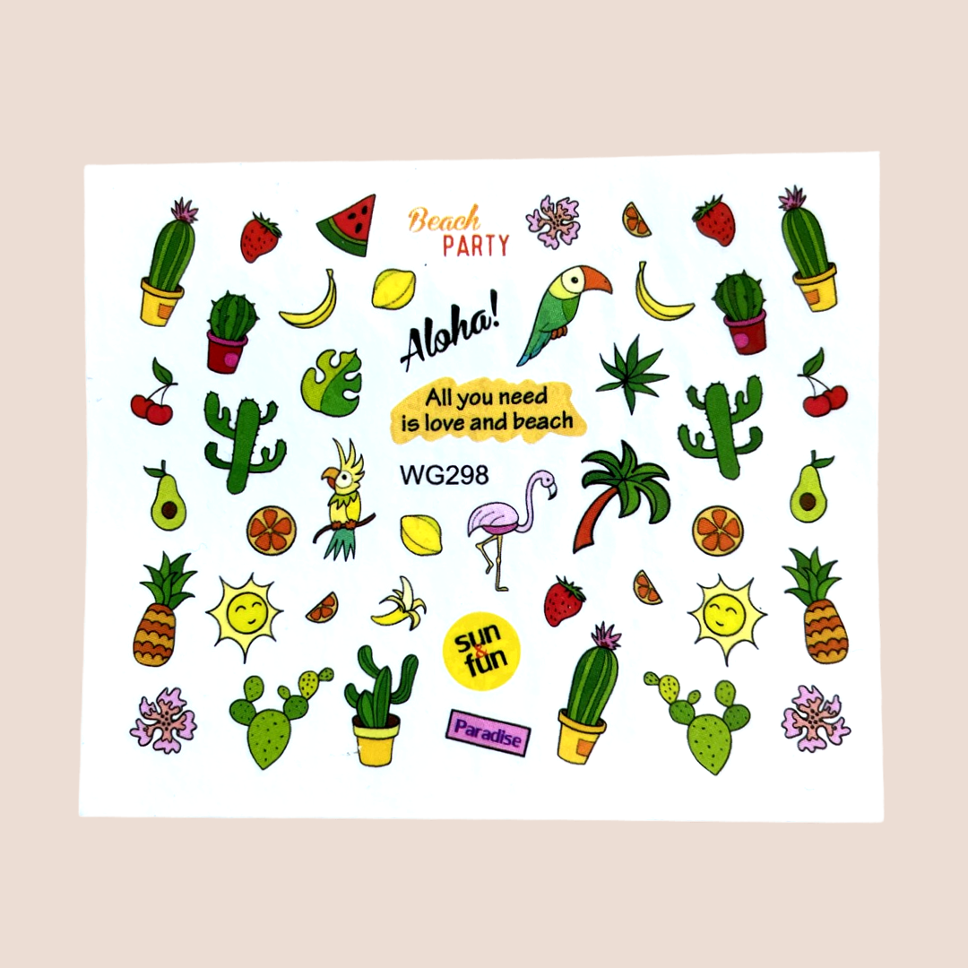 Tropical Nagelstickers