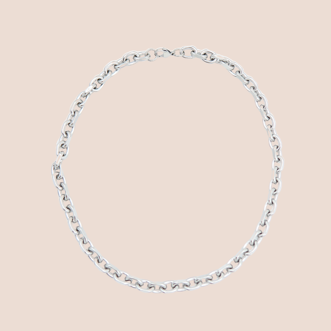The Chain-halsband  #silver