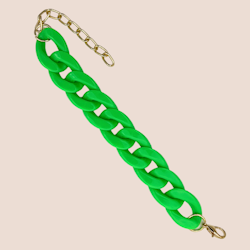 WOW-shiny knallgröna kedjearmbandet