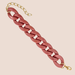 WOW-shiny rosenrosa kedjearmbandet