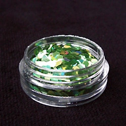 Glitter flakes 2mm, grön