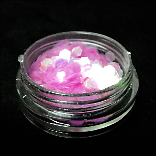 Glitter flakes 2mm, rosa