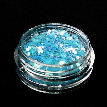 Glitter flakes 1mm, blå