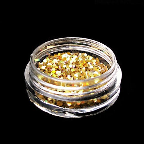 Glitter flakes 1mm, guld