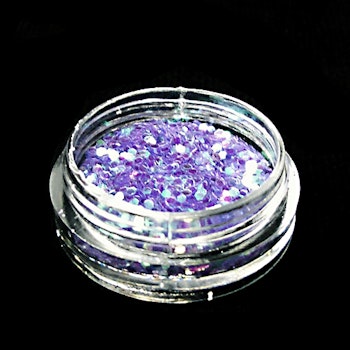 Glitter flakes 1mm, lila