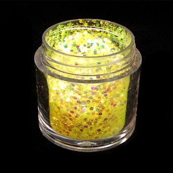 Glitter flakes mix, citron nr 046