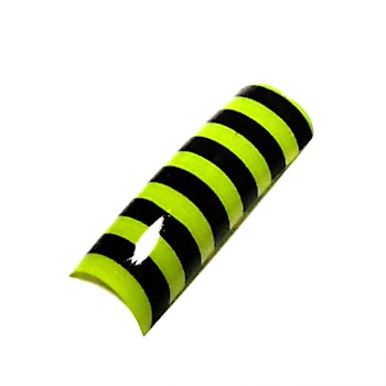 Designtippar black/lime, 70 st