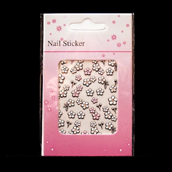 Nagelstickers vita, SJQ-09 blommor