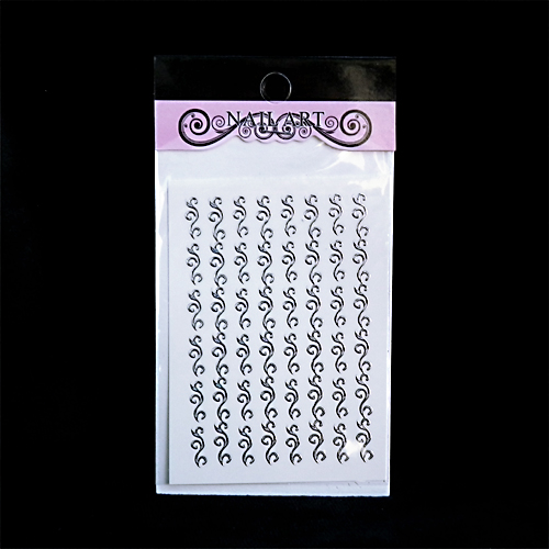 Nagelstickers silver, DY-23B