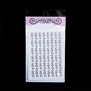 Nagelstickers silver, DY-23B