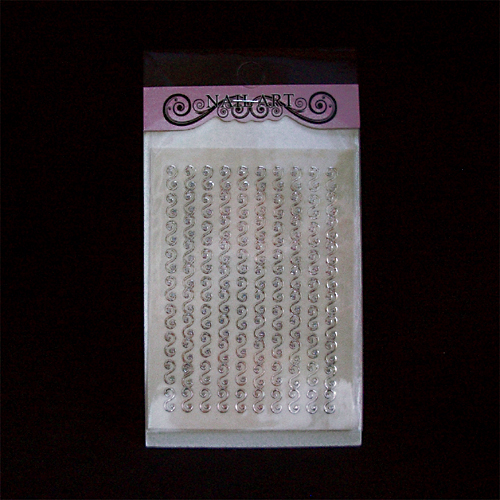 Nagelstickers silver, DY-25B