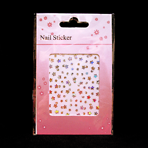 Nagelstickers silver, HS42