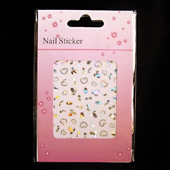 Nagelstickers silver, HS47