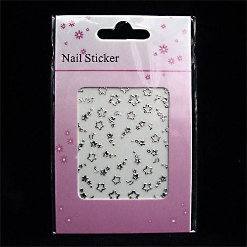 Nagelstickers silver, SV37