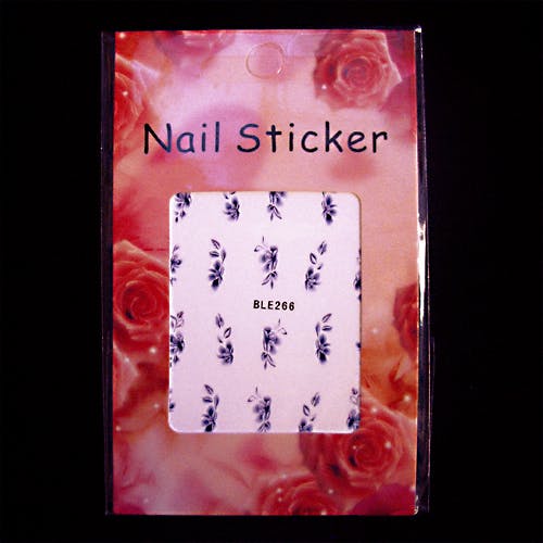 Nail tattoos blommor, BLE266