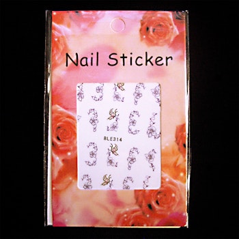 Nail tattoos blommor, BLE314