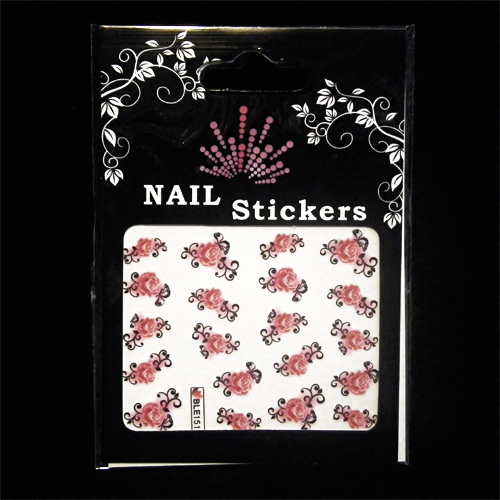 Nail tattoos blommor, BLE1515