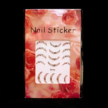 Nail tattoos franska, B040