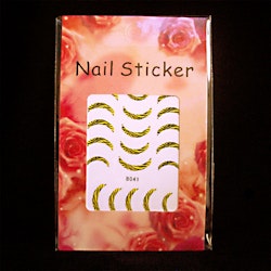 Nail tattoos franska, B041