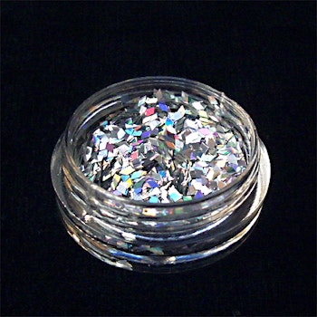 Glitter romber, silver