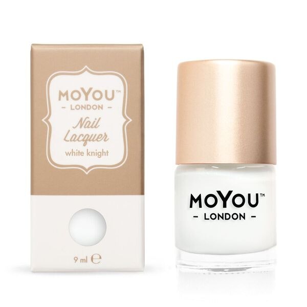 MoYou London Nail Art Stamping Polish 9 ml, White Knight