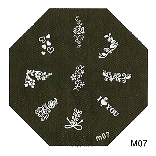 Stamping plate / motivbricka, M07