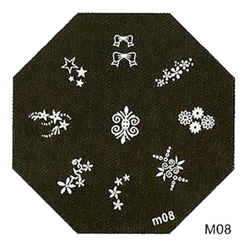 Stamping plate / motivbricka, M08