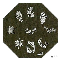 Stamping plate / motivbricka, M33