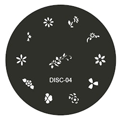 Stamping plate / motivbricka, DISC-04