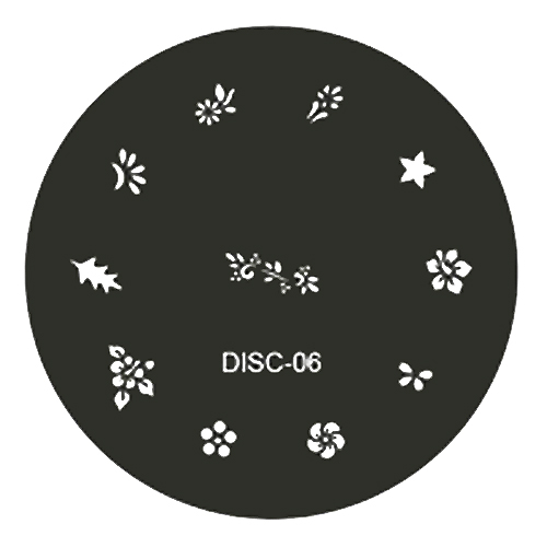 Stamping plate / motivbricka, DISC-06