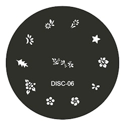 Stamping plate / motivbricka, DISC-06