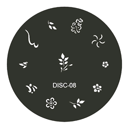 Stamping plate / motivbricka, DISC-08