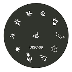 Stamping plate / motivbricka, DISC-09