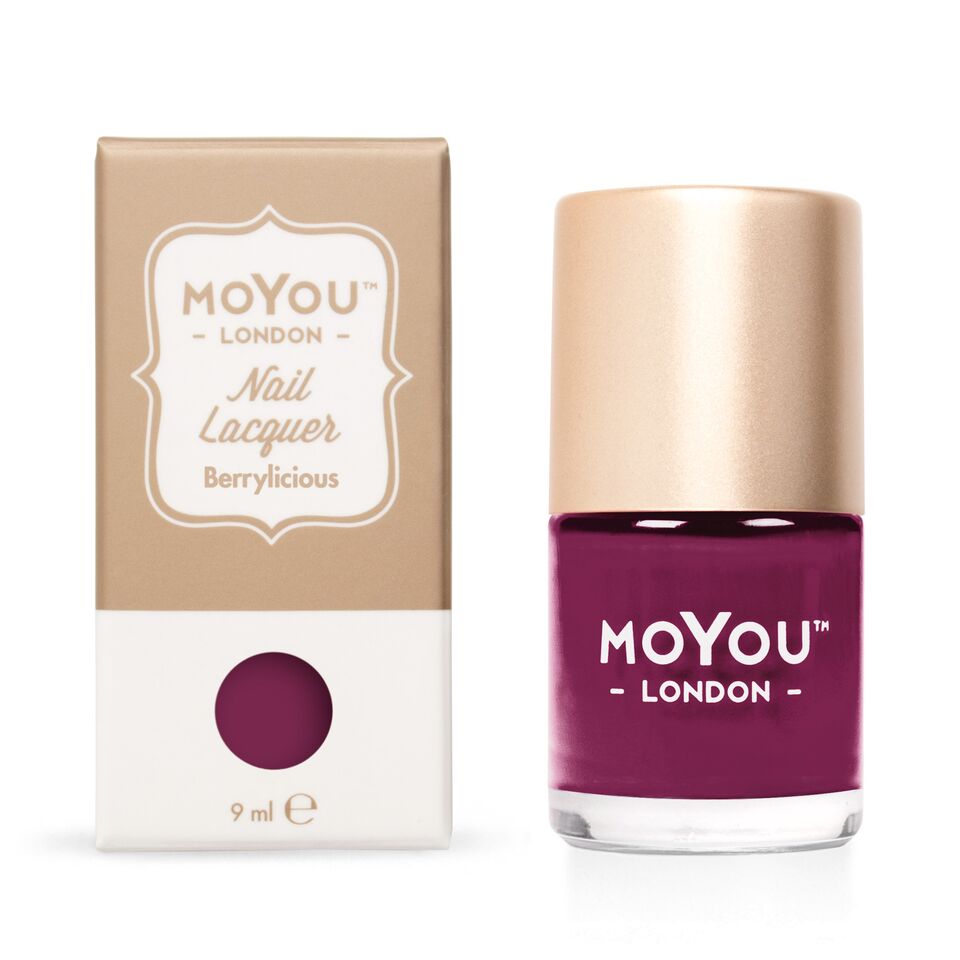 MoYou London Nail Art Stamping Polish 9 ml, Berrylicious