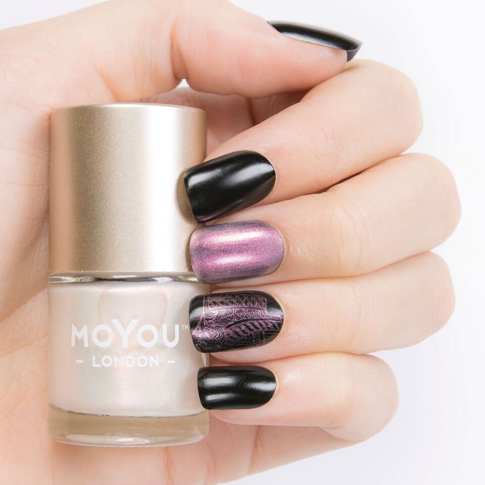 MoYou London Nail Art Stamping Polish 9 ml, Milano Pearl