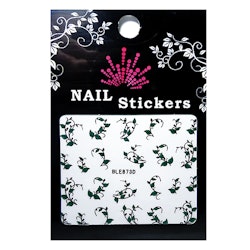 Nagelstickers blandade, BLE873D bladrankor