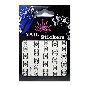 Nail tattoos svarta, BLE1182 Chanel