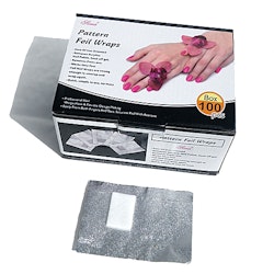 Remover Wraps Nail Foil, 100 st mönstrade