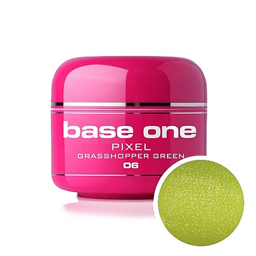 Base One Pixel UV-gel 5g, 06 Grasshopper Green