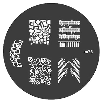 Stamping plate / motivbricka, M73