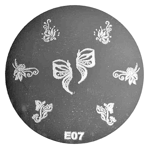 Stamping plate / motivbricka, E07