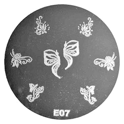 Stamping plate / motivbricka, E07