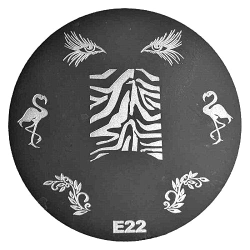 Stamping plate / motivbricka, E22