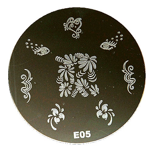 Stamping plate / motivbricka, E05